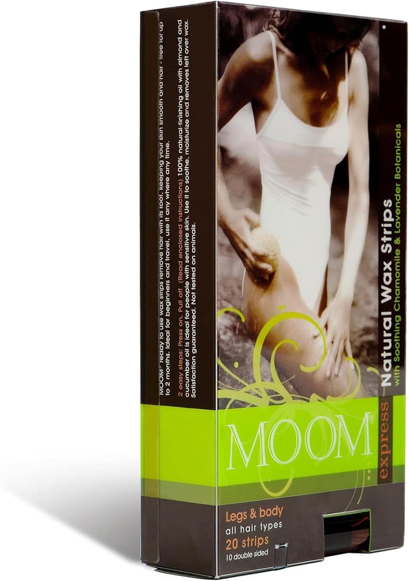 MOOM Express Wax Strips with Chamomile & Lavender - Image 1